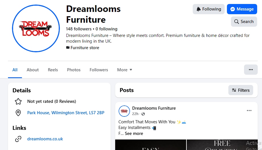 facebook dream looms page