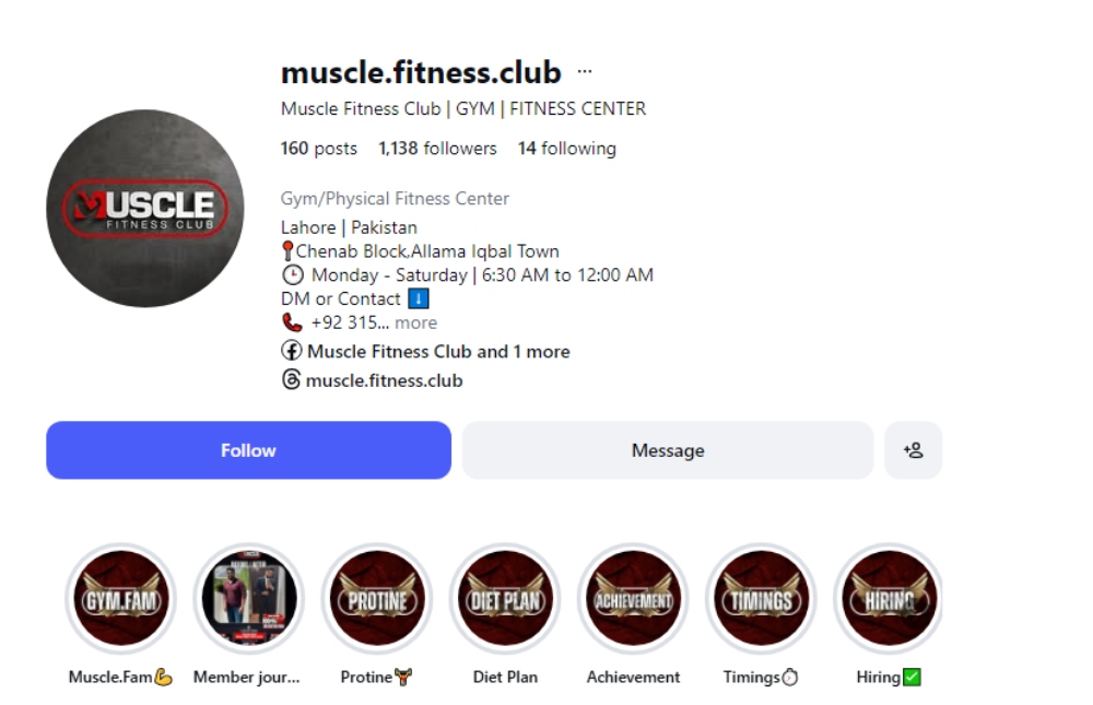 muscle fitness club instagram