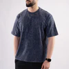 Navy Acid Wash Oversize T-Shirt - Image 2