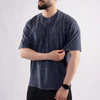 Navy Acid Wash Oversize T-Shirt - Image 4
