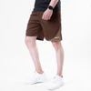 Brown Quick Dry Shorts with Slash Mustard Front Panel - Image 4