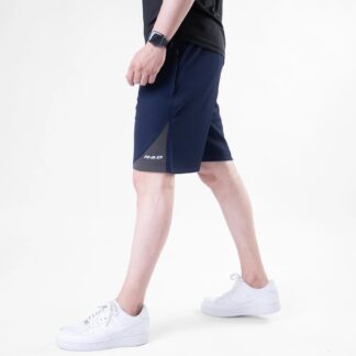 Navy Quick Dry Shorts with Slash Gray Front Panel